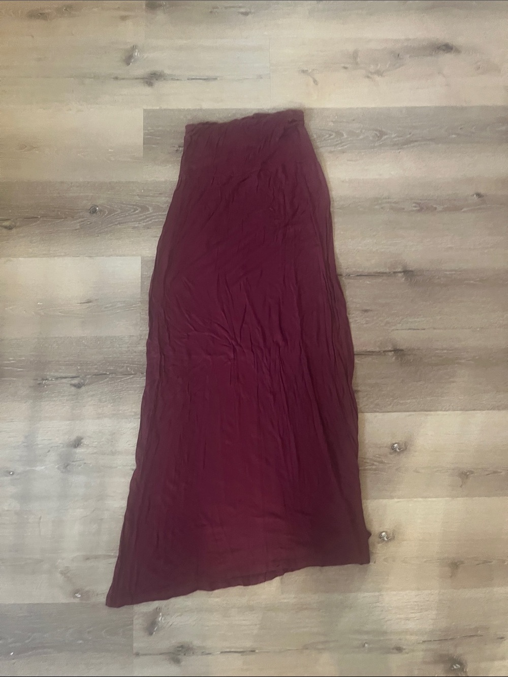 Women's Burgundy Maxi Skirt